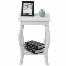Load image into Gallery viewer, Costway Modern White Side Table Night Stand - Sofa End Table, Suitable for Bedroom and Living Room Decor