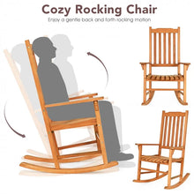 Load image into Gallery viewer, Outdoor Patio Garden Wooden Single-Seat Rocking Chair