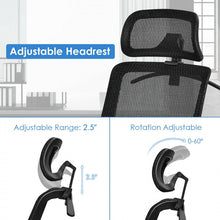 Load image into Gallery viewer, Mesh Office Chair with Clothing Rack, Height Adjustable