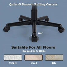 Load image into Gallery viewer, Black Mesh Swivel Adjustable Office Computer Chair with Lumbar Support