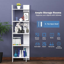 Load image into Gallery viewer, 5-Tier Free-Standing Floor Bookcase - Office Furniture Storage Shelving Unit