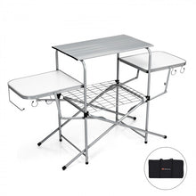 Charger l'image dans la galerie, Outdoor Aluminum Portable Folding BBQ Table Grill
