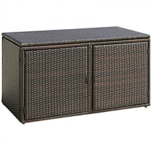 Load image into Gallery viewer, 88 Gallon Garden Patio Rattan Storage Container Box