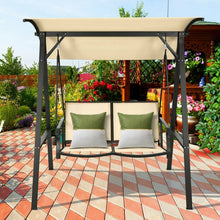 Load image into Gallery viewer, Costway Outdoor Swing Chair with Canopy - Suitable for Garden and Porch