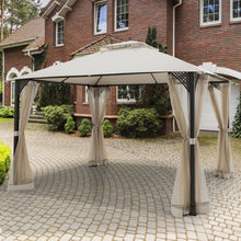 Load image into Gallery viewer, 12 x 10 Ft Outdoor Camping Pavilion Canopy Tent for Patio and Backyard