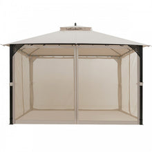 Load image into Gallery viewer, 12 x 10 Ft Outdoor Camping Pavilion Canopy Tent for Patio and Backyard
