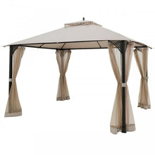 Load image into Gallery viewer, 12 x 10 Ft Outdoor Camping Pavilion Canopy Tent for Patio and Backyard