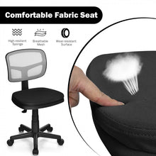 Load image into Gallery viewer, Armless Swivel Office Computer Chair with Adjustable Height