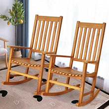 Load image into Gallery viewer, Canada Outdoor Patio Garden Wooden Rocking Chairs
