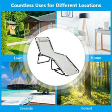 Load image into Gallery viewer, Portable Outdoor Patio/Yard Chaise Lounge Chair with Pillow