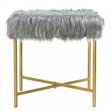 Load image into Gallery viewer, Modern Minimalist Faux Fur Footstool Suitable for Any Room