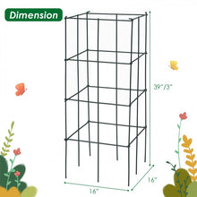 Charger l'image dans la galerie, 4-Pack Outdoor Garden Trellis for Climbing Plants and Vegetables