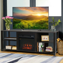 Load image into Gallery viewer, Living Room 2-Tier Adjustable Shelf Cabinet TV Stand