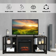 Load image into Gallery viewer, Living Room 2-Tier Adjustable Shelf Cabinet TV Stand