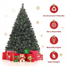 Charger l'image dans la galerie, PVC Artificial Christmas Tree with 200 Pre-Installed LED Lights and Metal Stand - Suitable for Indoor and Outdoor Christmas Party Decorations