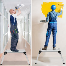 Charger l'image dans la galerie, Portable Heavy-Duty Aluminum Folding Ladder for Indoor and Outdoor Home Use