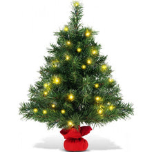 Load image into Gallery viewer, Tabletop Artificial Christmas Tree with LED Lights - Suitable for Apartment and Office