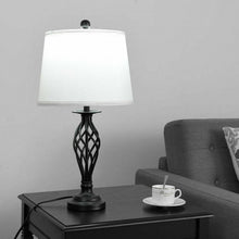 Load image into Gallery viewer, Contemporary 3-Piece Indoor Lamp Set with Lamp Shades