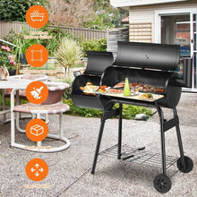 Load image into Gallery viewer, Outdoor Patio Camping Black Charcoal Grill