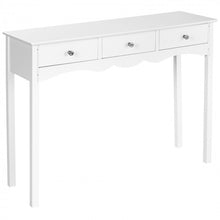 Load image into Gallery viewer, Modern Minimalist Entryway Hall Table with Drawers