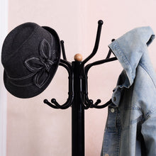 Load image into Gallery viewer, Black Vintage Metal Coat Rack - Freestanding Design, Ideal for Bedroom and Closet
