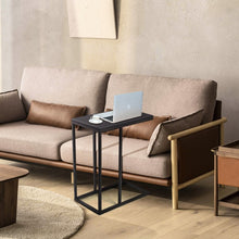 Load image into Gallery viewer, Affordable Black Coffee Steel Frame Side Table for Living Room Sofa