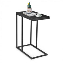 Load image into Gallery viewer, Affordable Black Coffee Steel Frame Side Table for Living Room Sofa
