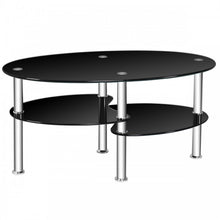 Charger l'image dans la galerie, Modern Oval Coffee Table - Side Table Suitable for Living Room and Conference Room