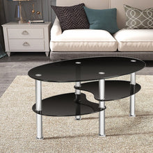 Charger l'image dans la galerie, Modern Oval Coffee Table - Side Table Suitable for Living Room and Conference Room