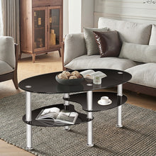 Charger l'image dans la galerie, Modern Oval Coffee Table - Side Table Suitable for Living Room and Conference Room