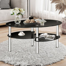 Charger l'image dans la galerie, Modern Oval Coffee Table - Side Table Suitable for Living Room and Conference Room