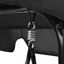 Load image into Gallery viewer, 2-Person Outdoor Garden Backyard Swing Chair with Adjustable Canopy