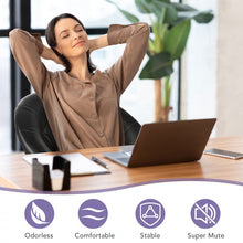 Load image into Gallery viewer, Costway Black Leather Swivel Chair - Adjustable Height, Suitable for Restaurant, Bar, and Cafe