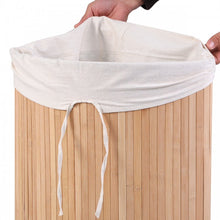 Load image into Gallery viewer, Bamboo Laundry Basket for Bathroom