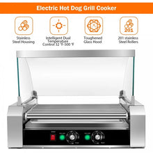 Load image into Gallery viewer, Portable Stainless Steel Roller Hot Dog Grill