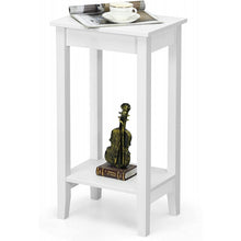 Charger l'image dans la galerie, Costway Modern Side Table Night Stand with Storage Shelf - Suitable for Bedroom