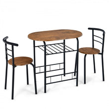 Load image into Gallery viewer, Dining Room Tables for Small Spaces - 3-Piece Set with 2 Chairs - Suitable for Kitchen and Restaurant