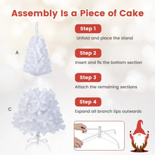 Load image into Gallery viewer, White Christmas Tree with Built-in Metal Stand - Suitable for Christmas Activities and Decorations