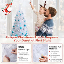 Load image into Gallery viewer, White Christmas Tree with Built-in Metal Stand - Suitable for Christmas Activities and Decorations