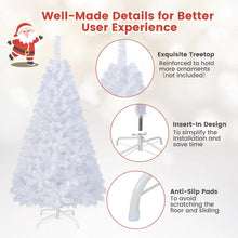 Load image into Gallery viewer, White Christmas Tree with Built-in Metal Stand - Suitable for Christmas Activities and Decorations