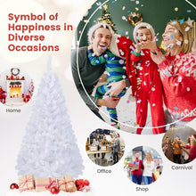 Load image into Gallery viewer, White Christmas Tree with Built-in Metal Stand - Suitable for Christmas Activities and Decorations