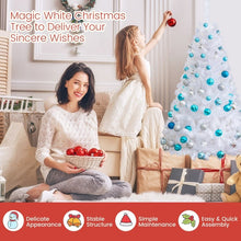 Load image into Gallery viewer, White Christmas Tree with Built-in Metal Stand - Suitable for Christmas Activities and Decorations