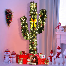 Load image into Gallery viewer, 2024 Christmas Cactus Tree with Ball-Shaped Ornaments and LED Lights - Suitable for Holiday Party Decorations