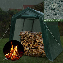 Charger l'image dans la galerie, 2024Outdoor Carport/Canopy Tent Firewood Shed Water-Resistant Anti-Rust Shading