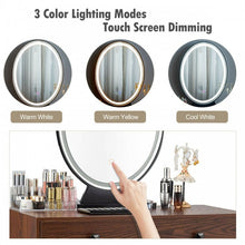 Load image into Gallery viewer, Industrial Vintage Bedroom Makeup Table Furniture with LED Lights