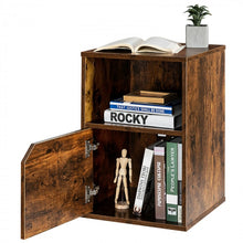 Load image into Gallery viewer, 3-Tier Storage Bedside Cabinet with Doors for Bedroom