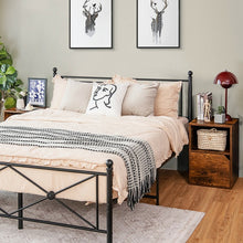 Load image into Gallery viewer, 3-Tier Storage Bedside Cabinet with Doors for Bedroom