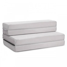 Load image into Gallery viewer, Grey Folding Foam Mattress Sofa Bed