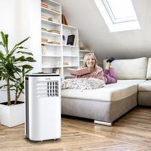 Load image into Gallery viewer, 9000 BTU Costway White Portable Air Conditioner with 4-in-1 Modes