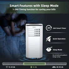 Load image into Gallery viewer, 9000 BTU Costway White Portable Air Conditioner with 4-in-1 Modes